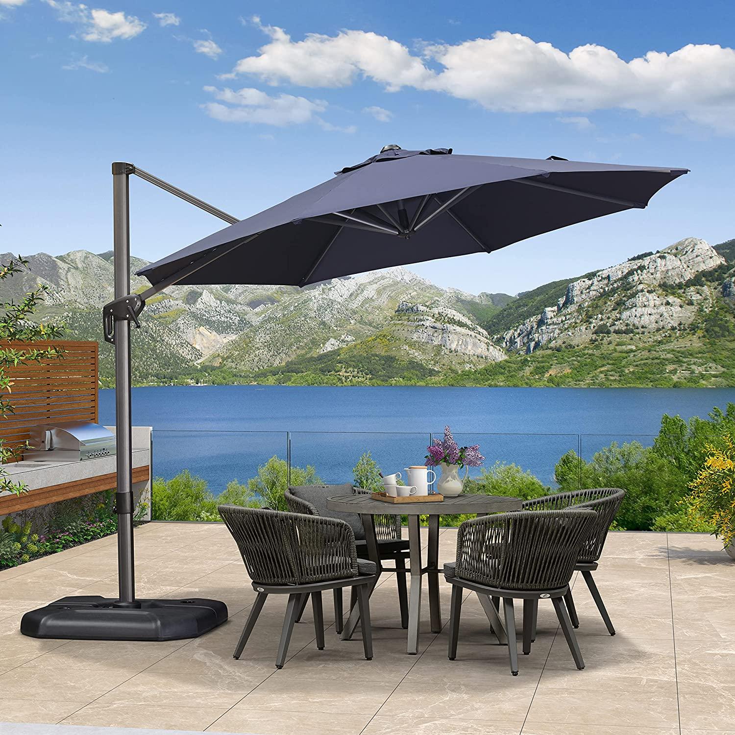 Clearance - PURPLE LEAF OPEN BOX 10 / 11 ft Patio Outdoor Garden Umbrella - Image 17