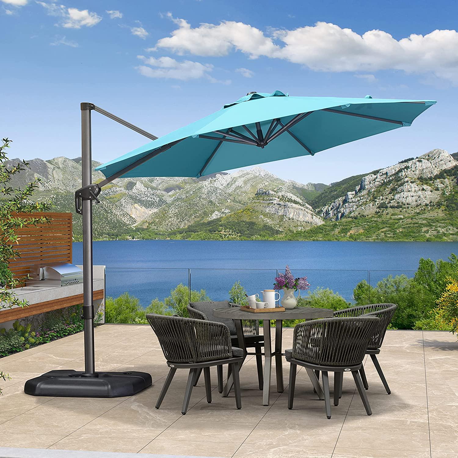 Clearance - PURPLE LEAF OPEN BOX 10 / 11 ft Patio Outdoor Garden Umbrella - Image 24