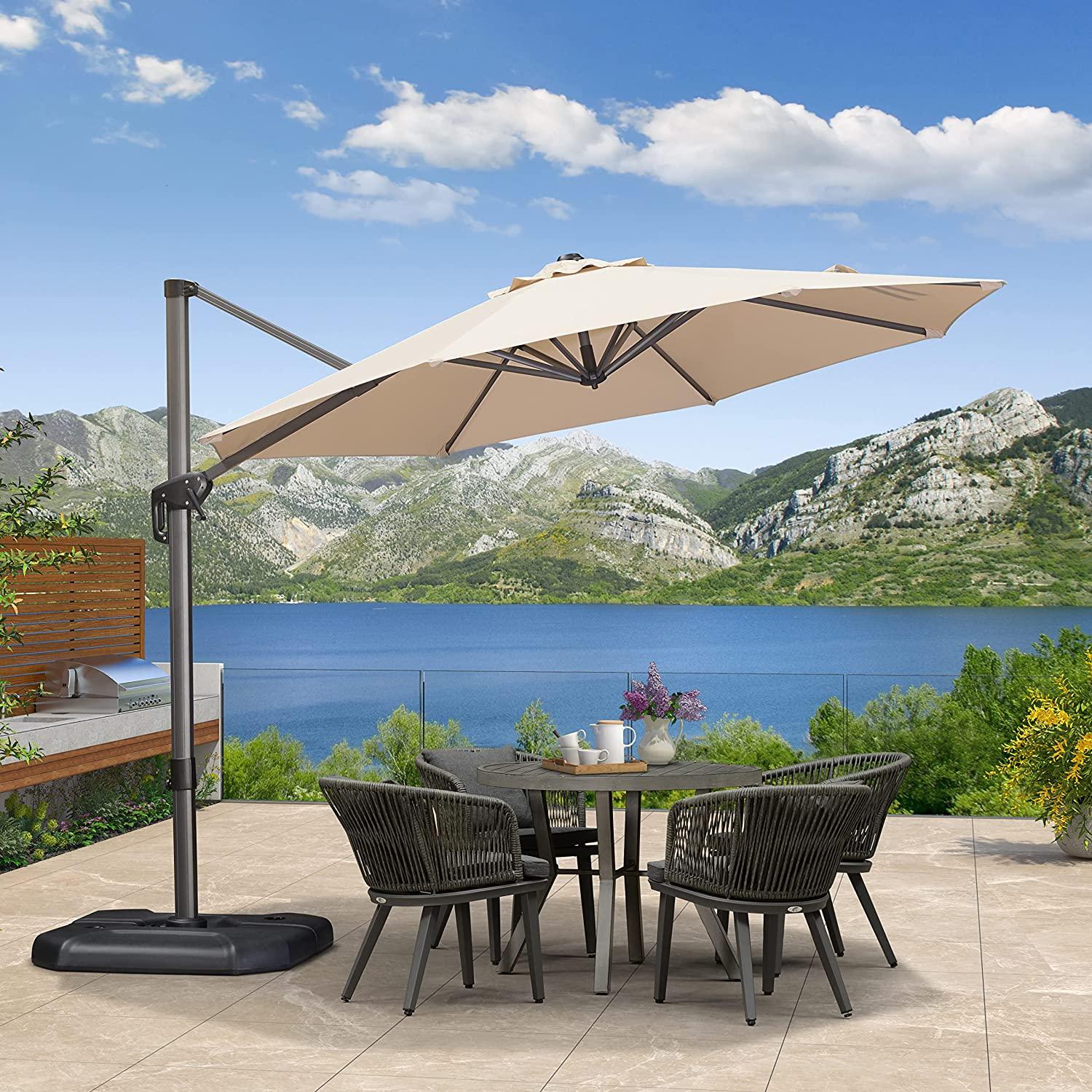 Clearance - PURPLE LEAF OPEN BOX 10 / 11 ft Patio Outdoor Garden Umbrella - Image 27