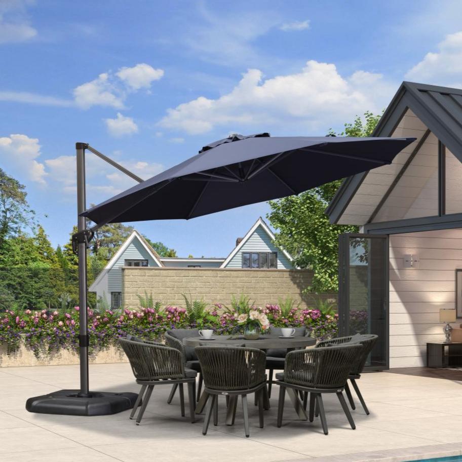Clearance - PURPLE LEAF OPEN BOX 10 / 11 ft Patio Outdoor Garden Umbrella - Image 3