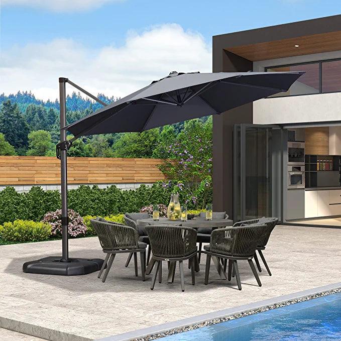 Clearance - PURPLE LEAF OPEN BOX 10 / 11 ft Patio Outdoor Garden Umbrella - Image 4
