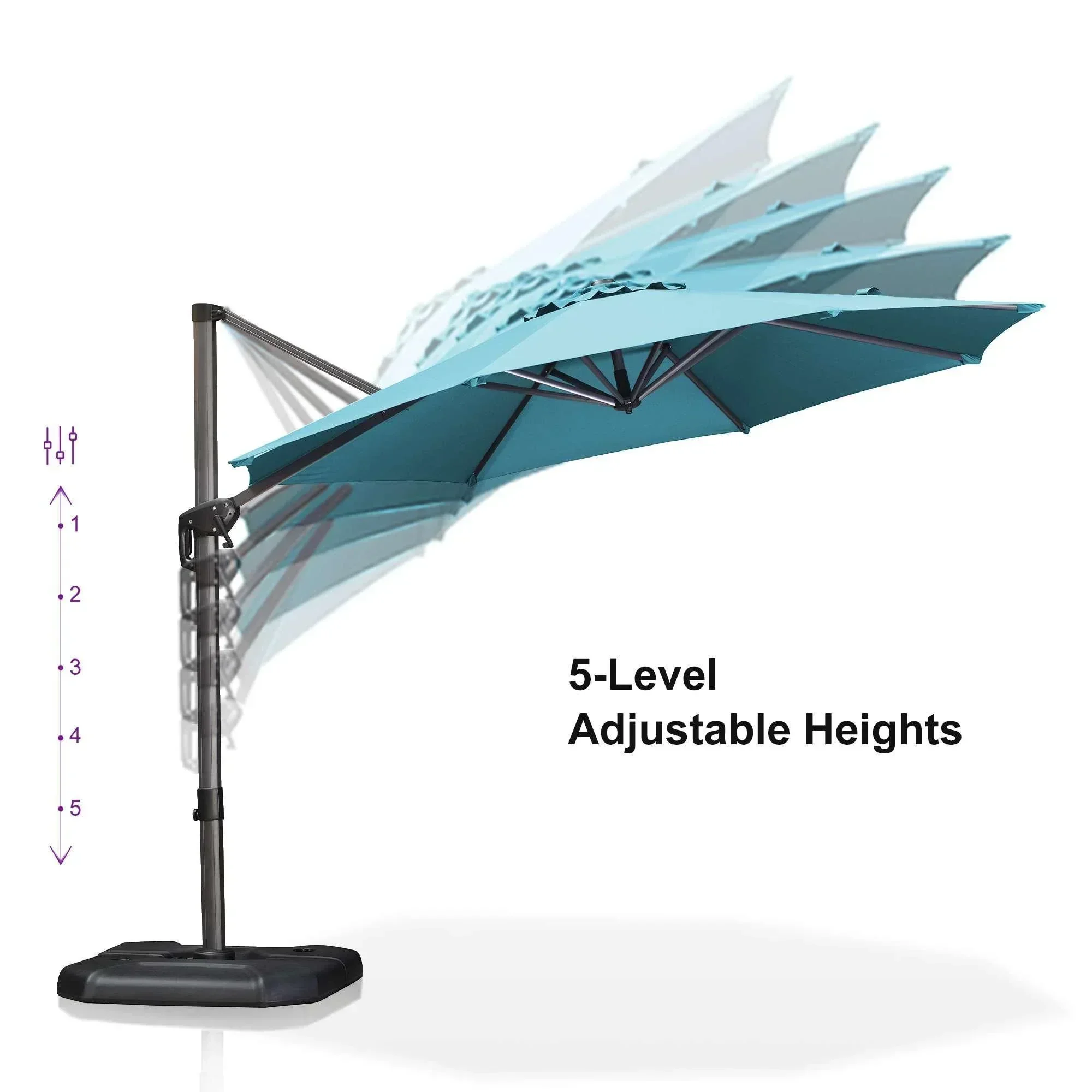 Clearance - PURPLE LEAF OPEN BOX 10 / 11 ft Patio Outdoor Garden Umbrella - Image 90