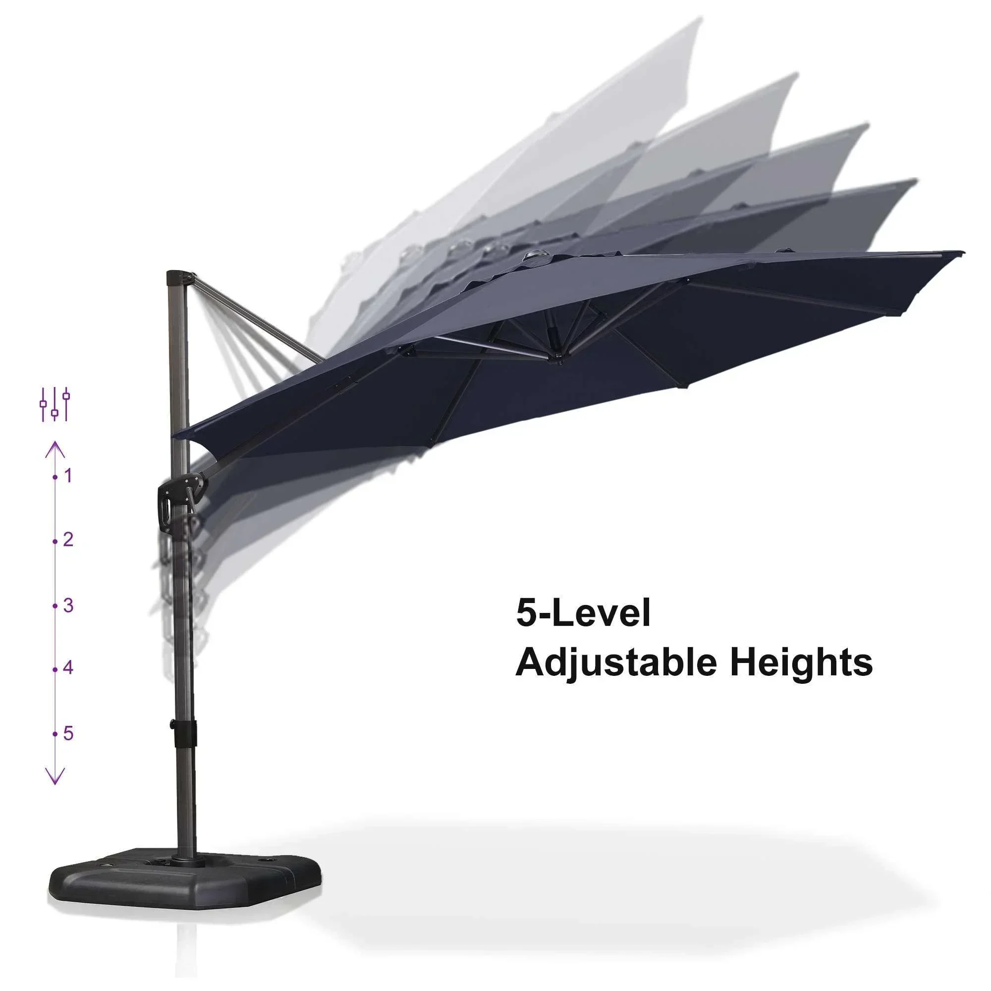 Clearance - PURPLE LEAF OPEN BOX 10 / 11 ft Patio Outdoor Garden Umbrella - Image 94