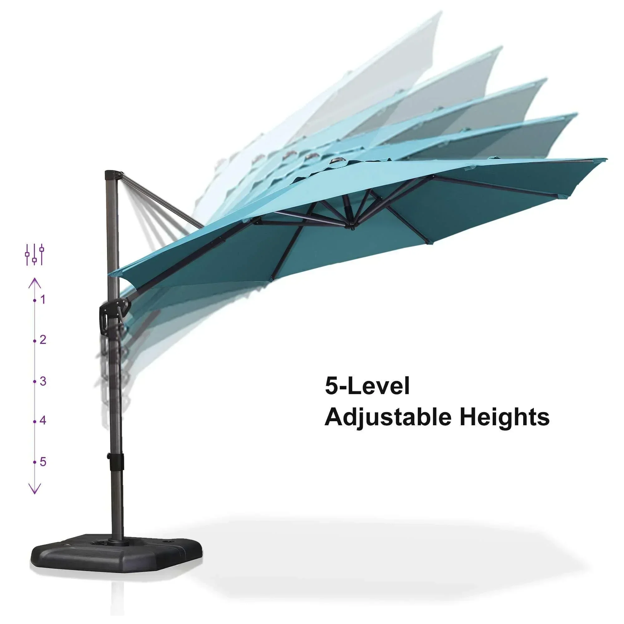 Clearance - PURPLE LEAF OPEN BOX 10 / 11 ft Patio Outdoor Garden Umbrella - Image 99