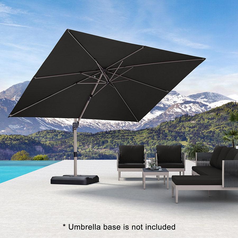 PURPLE LEAF Hailar Deluxe Outdoor Patio Umbrella Aluminum Cantilever Umbrellas - Image 37