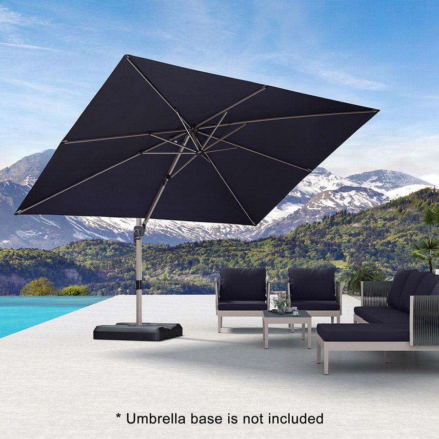 PURPLE LEAF Hailar Deluxe Outdoor Patio Umbrella Aluminum Cantilever Umbrellas - Image 17