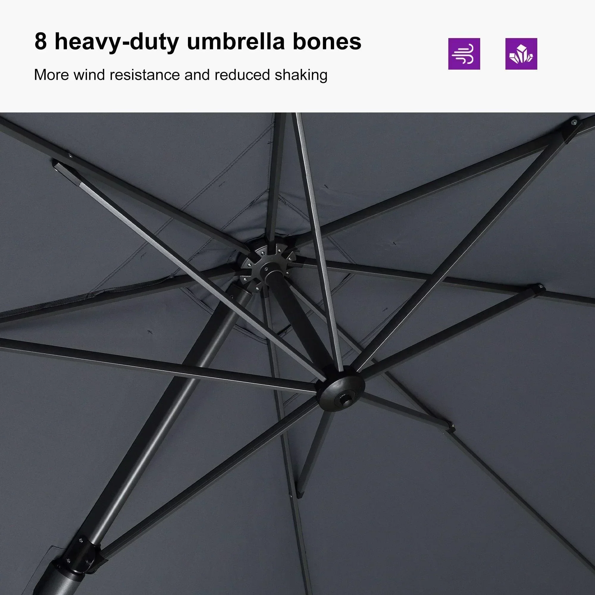 PURPLE LEAF Best Value Cantilever Patio Umbrella with Left-Right Tilt and 360° Swivel - Image 118