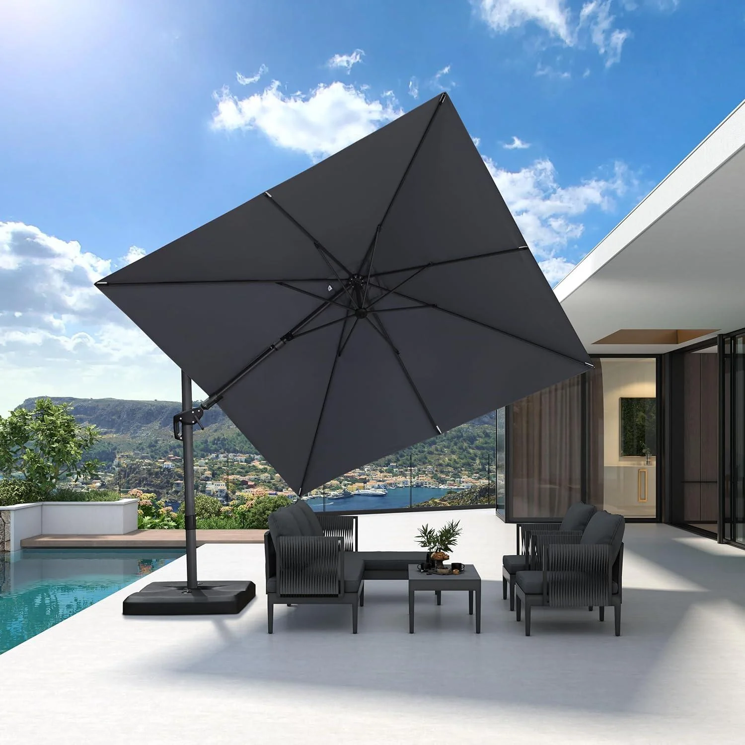 PURPLE LEAF Best Value Cantilever Patio Umbrella with Left-Right Tilt and 360° Swivel - Image 53