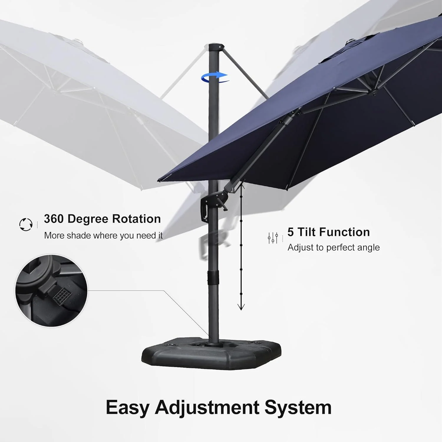 PURPLE LEAF Best Value Cantilever Patio Umbrella with Left-Right Tilt and 360° Swivel - Image 57