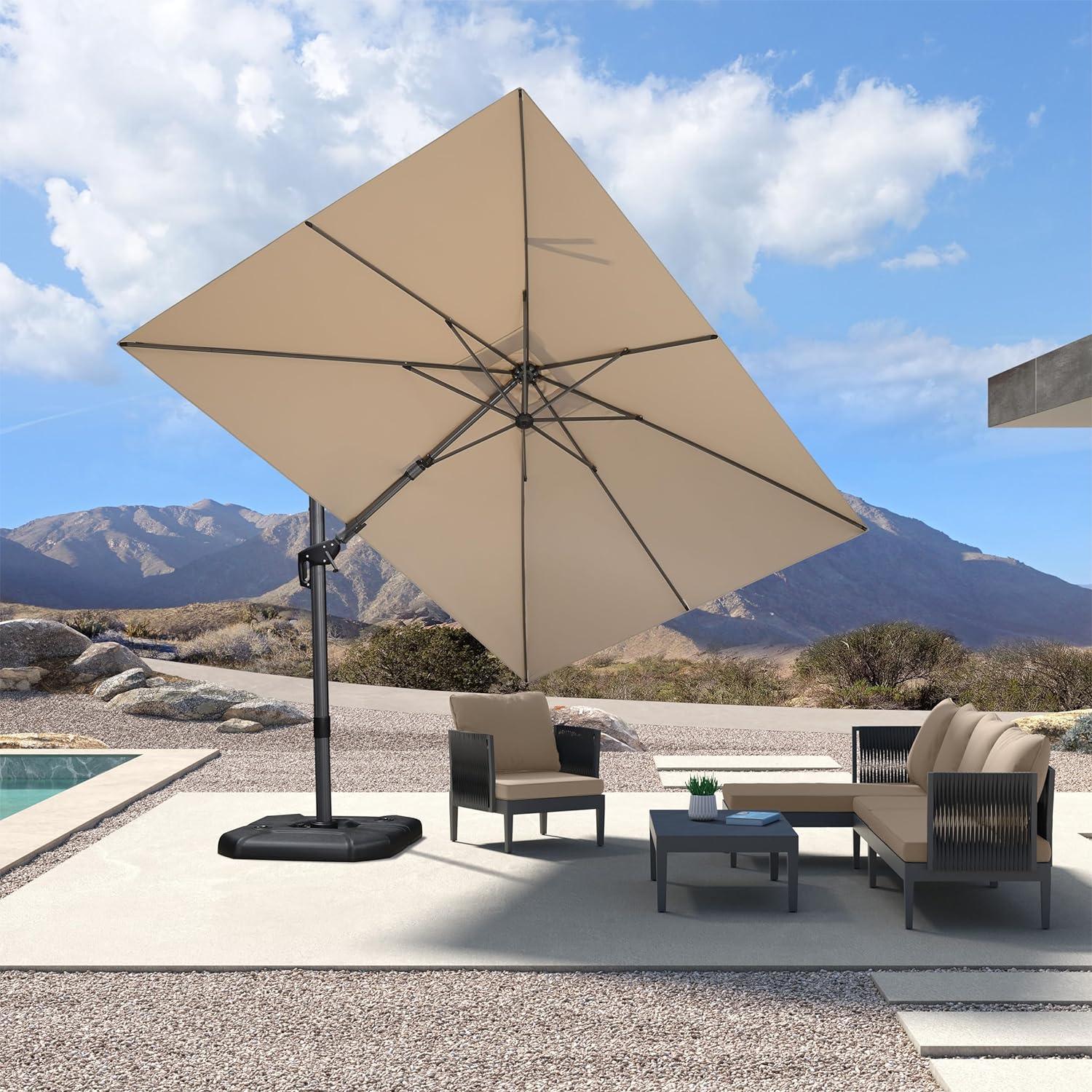 PURPLE LEAF Best Value Cantilever Patio Umbrella with Left-Right Tilt and 360° Swivel - Image 82
