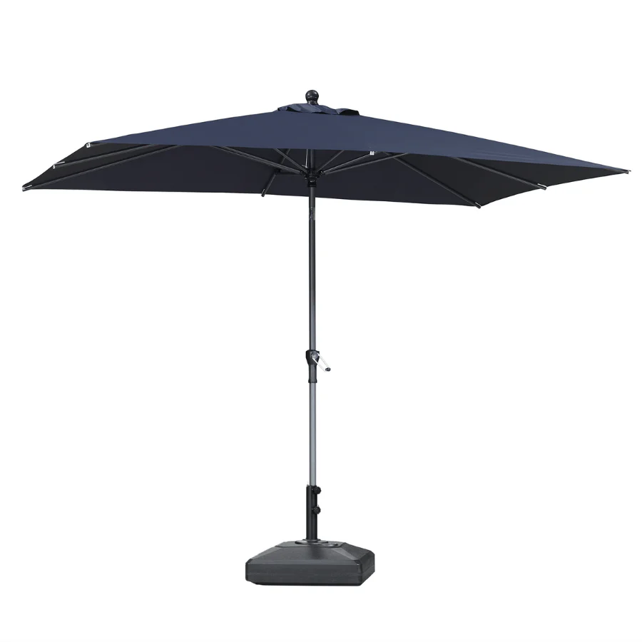 Clearance - PURPLE LEAF OPEN BOX Crank and Tilt Outdoor Patio Market Umbrella with Visible Hand Crank System - Image 107