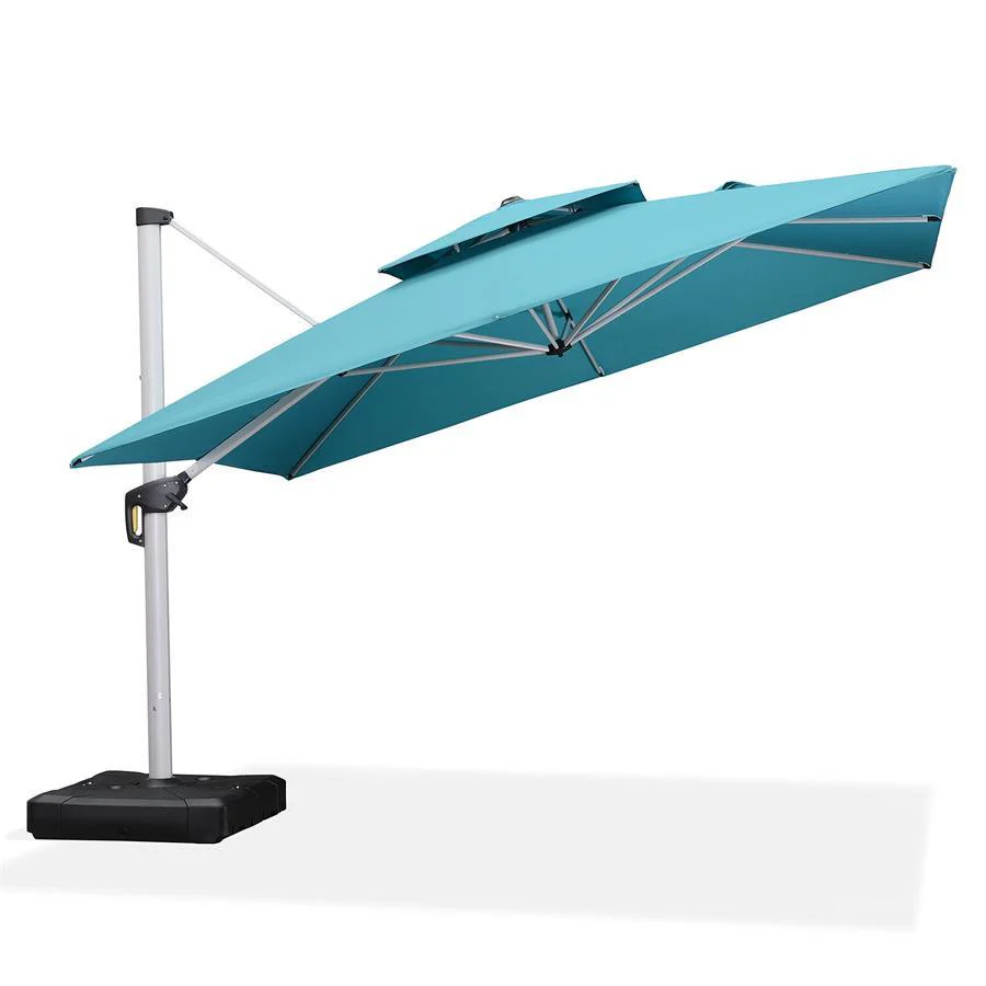 PURPLE LEAF Outdoor Windproof Umbrella, Square Cantilever Umbrella Outside Patio - Image 73