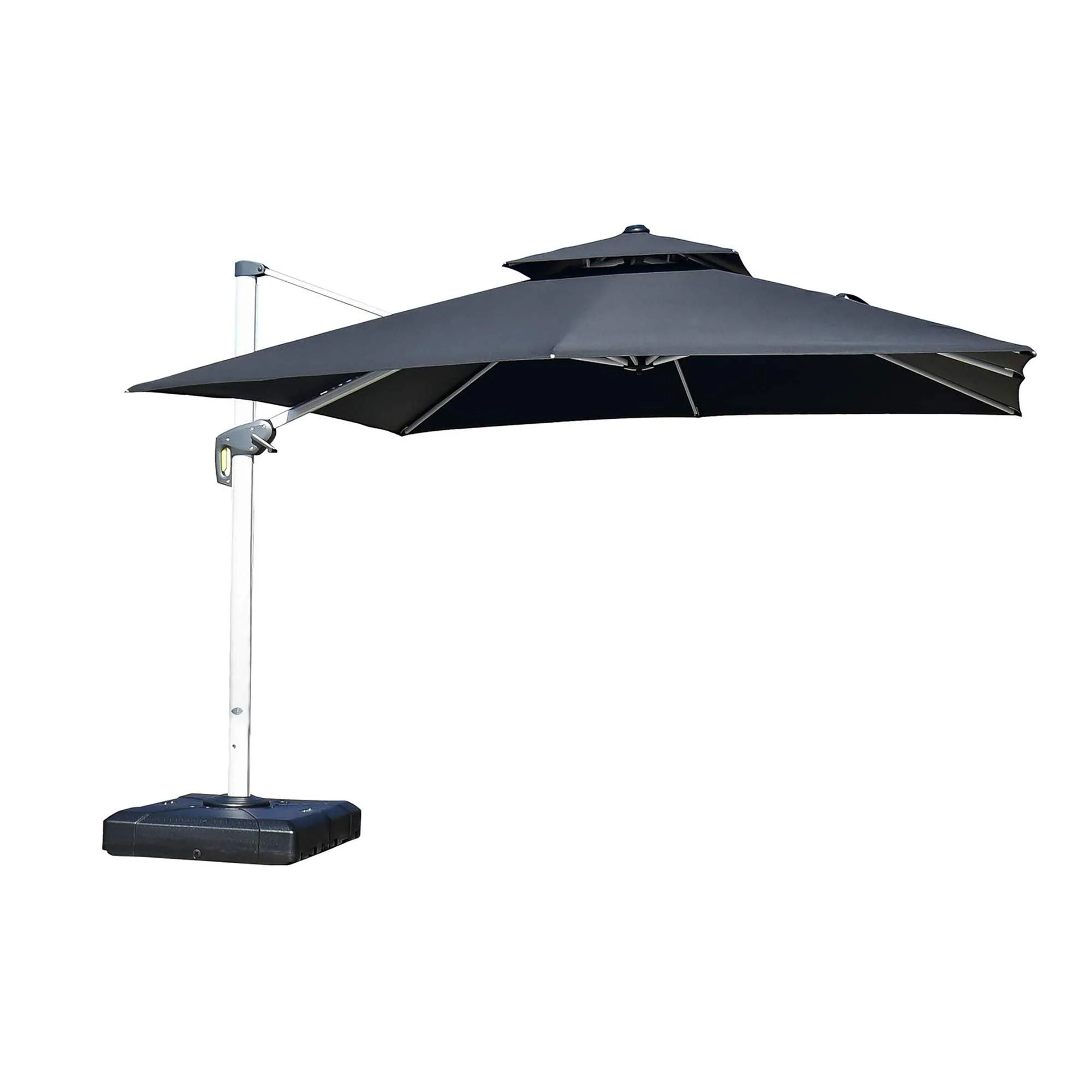 PURPLE LEAF Outdoor Windproof Umbrella, Square Cantilever Umbrella Outside Patio - Image 29