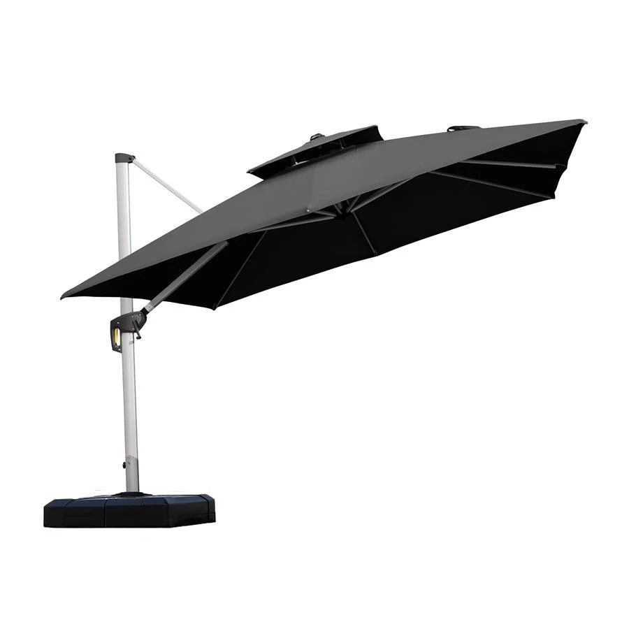 PURPLE LEAF Outdoor Windproof Umbrella, Square Cantilever Umbrella Outside Patio - Image 50