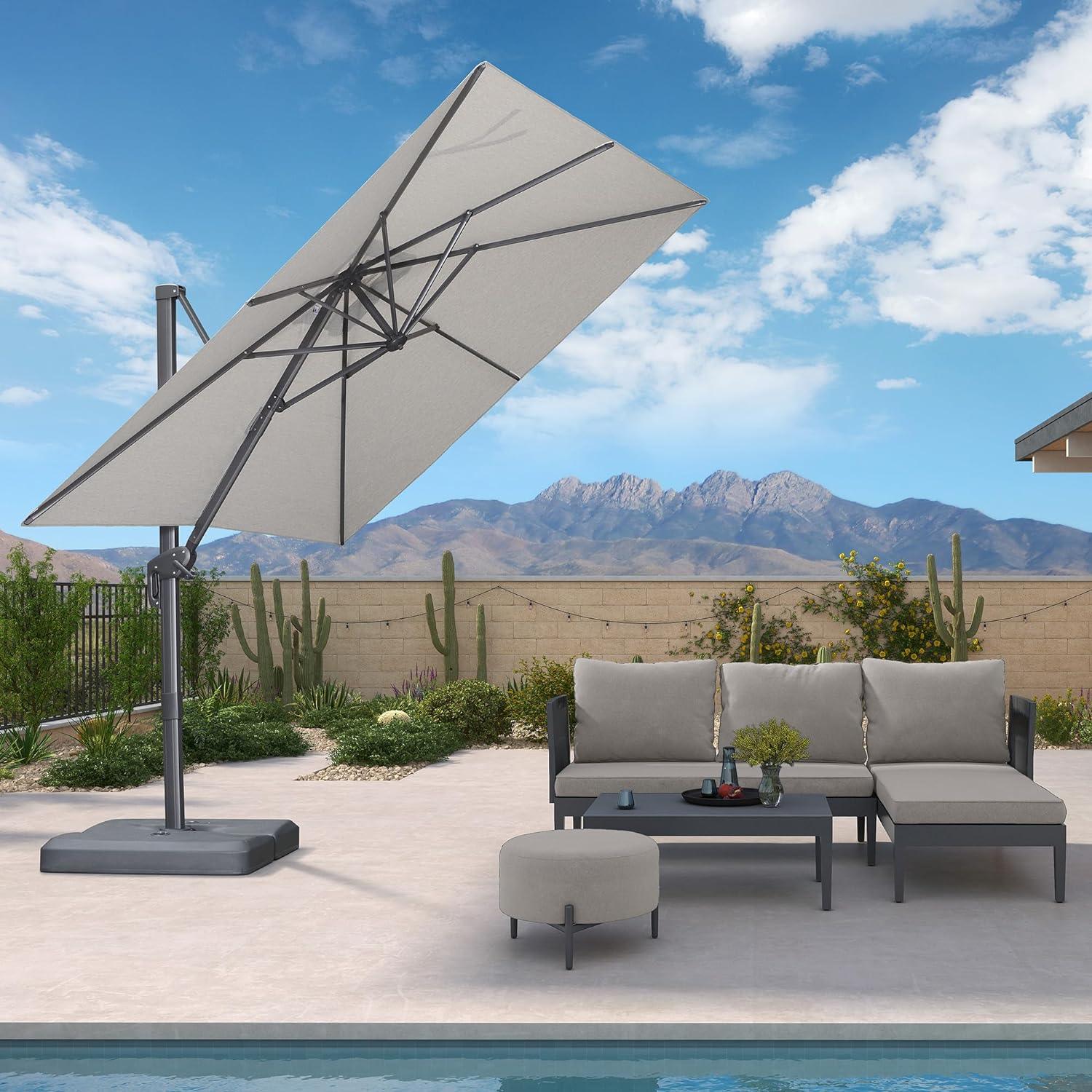 PURPLE LEAF UV Resistant Affordable Patio Outdoor Umbrella with Recycled Fabric - Image 3