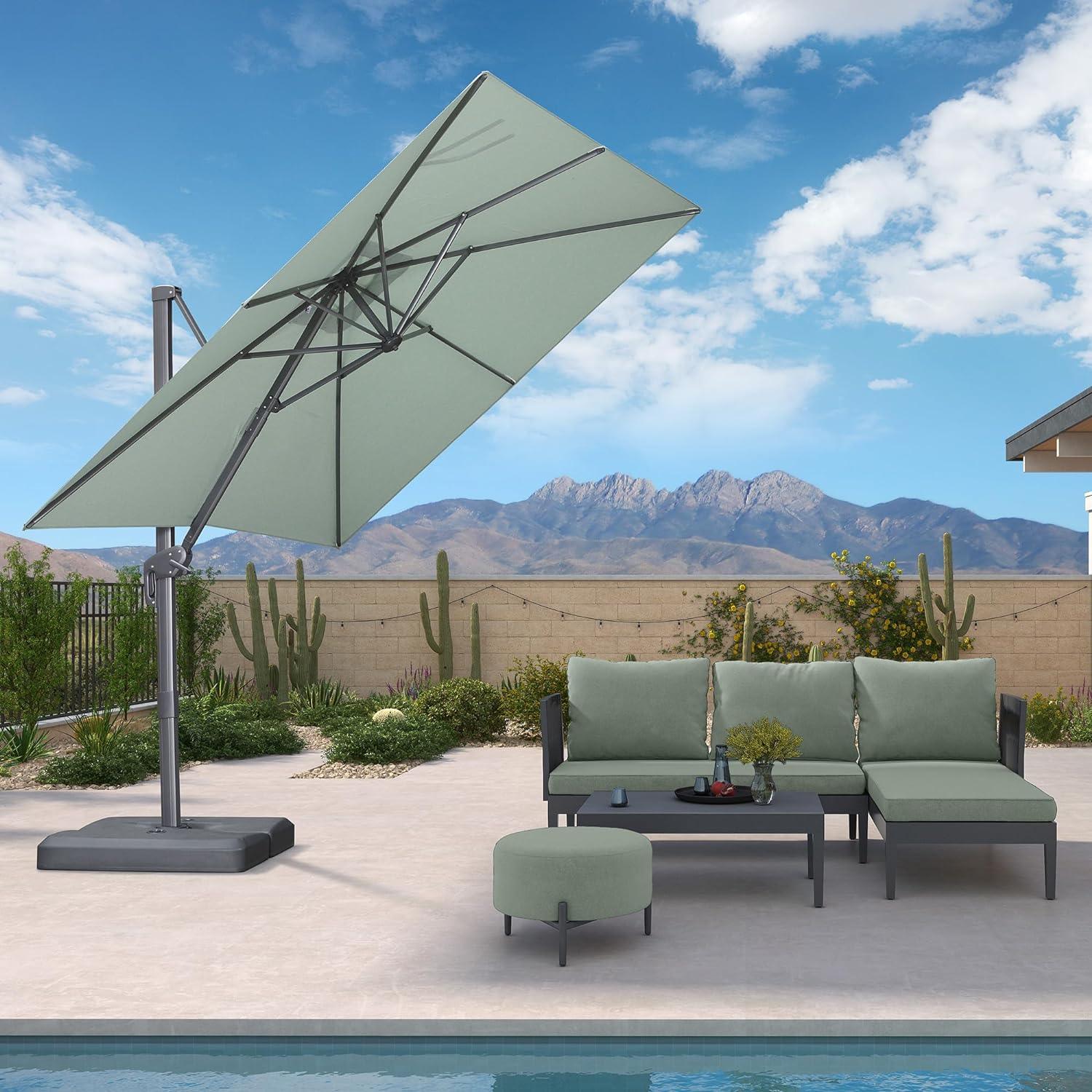 PURPLE LEAF UV Resistant Affordable Patio Outdoor Umbrella with Recycled Fabric - Image 11