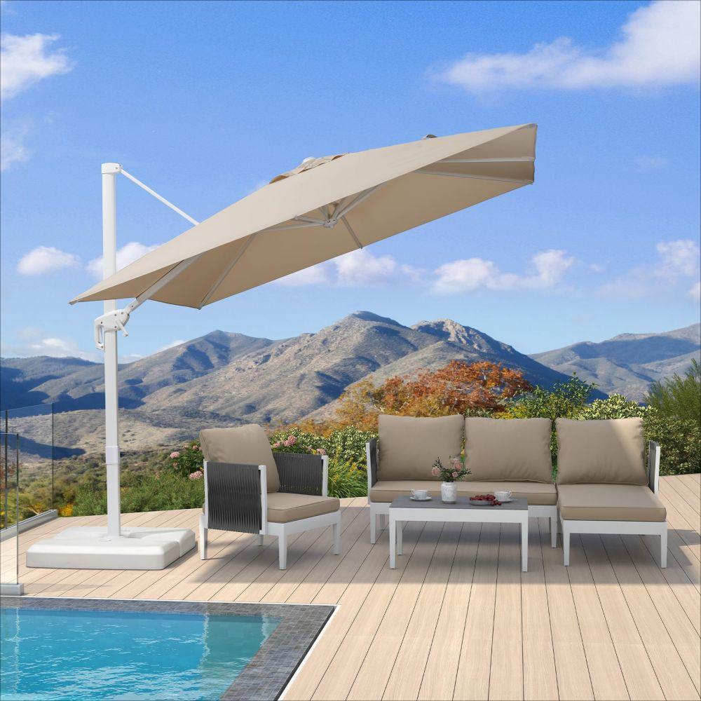 PURPLE LEAF White Outdoor Patio Umbrella Economical Large Patio Umbrellas - Image 142