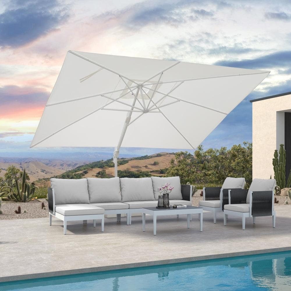 PURPLE LEAF White Outdoor Patio Umbrella Economical Large Patio Umbrellas - Image 14
