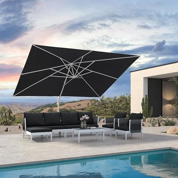 PURPLE LEAF White Outdoor Patio Umbrella Economical Large Patio Umbrellas - Image 70