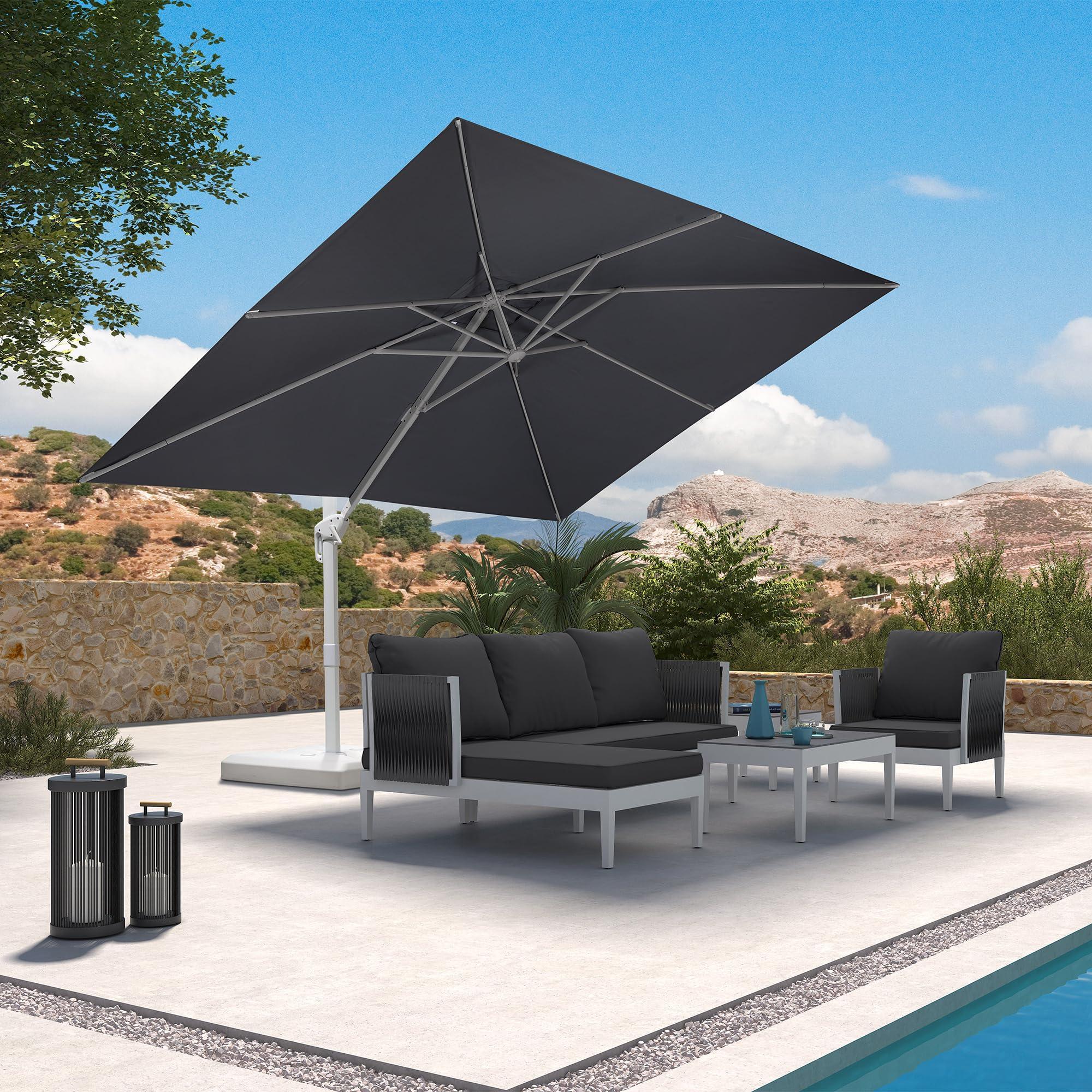PURPLE LEAF White Outdoor Patio Umbrella Economical Large Patio Umbrellas - Image 19