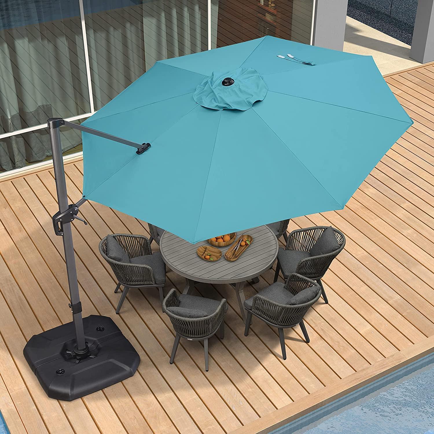 Clearance - PURPLE LEAF OPEN BOX 10 / 11 ft Patio Outdoor Garden Umbrella - Image 25
