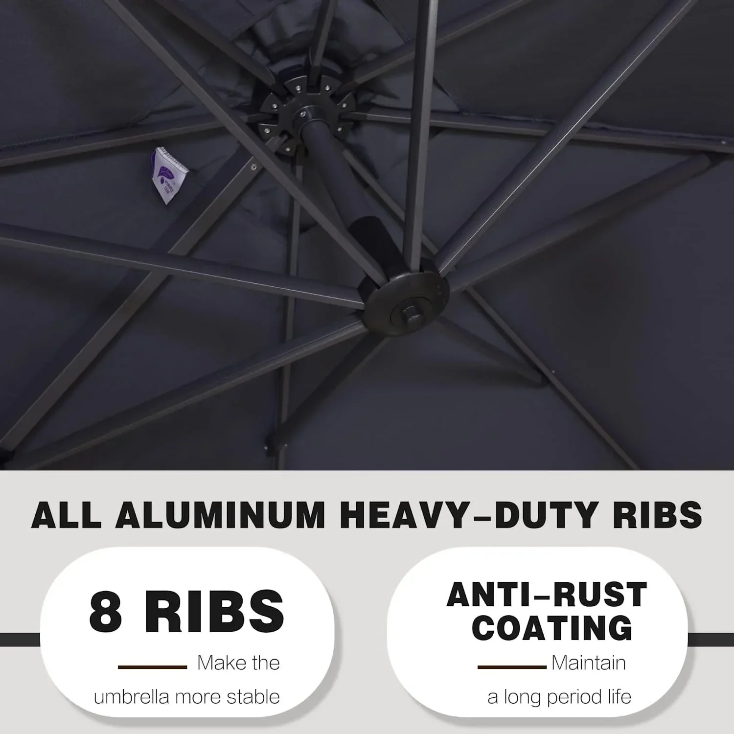 Clearance - PURPLE LEAF OPEN BOX 10 / 11 ft Patio Outdoor Garden Umbrella - Image 29