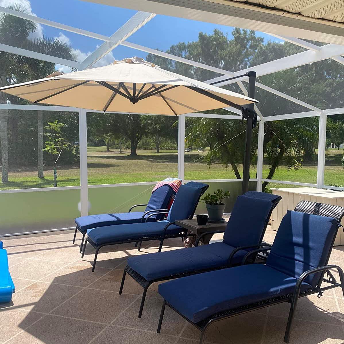 Clearance - PURPLE LEAF OPEN BOX 10 / 11 ft Patio Outdoor Garden Umbrella - Image 42