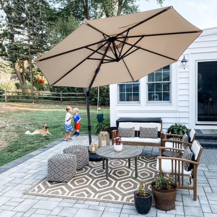 Clearance - PURPLE LEAF OPEN BOX 10 / 11 ft Patio Outdoor Garden Umbrella - Image 5