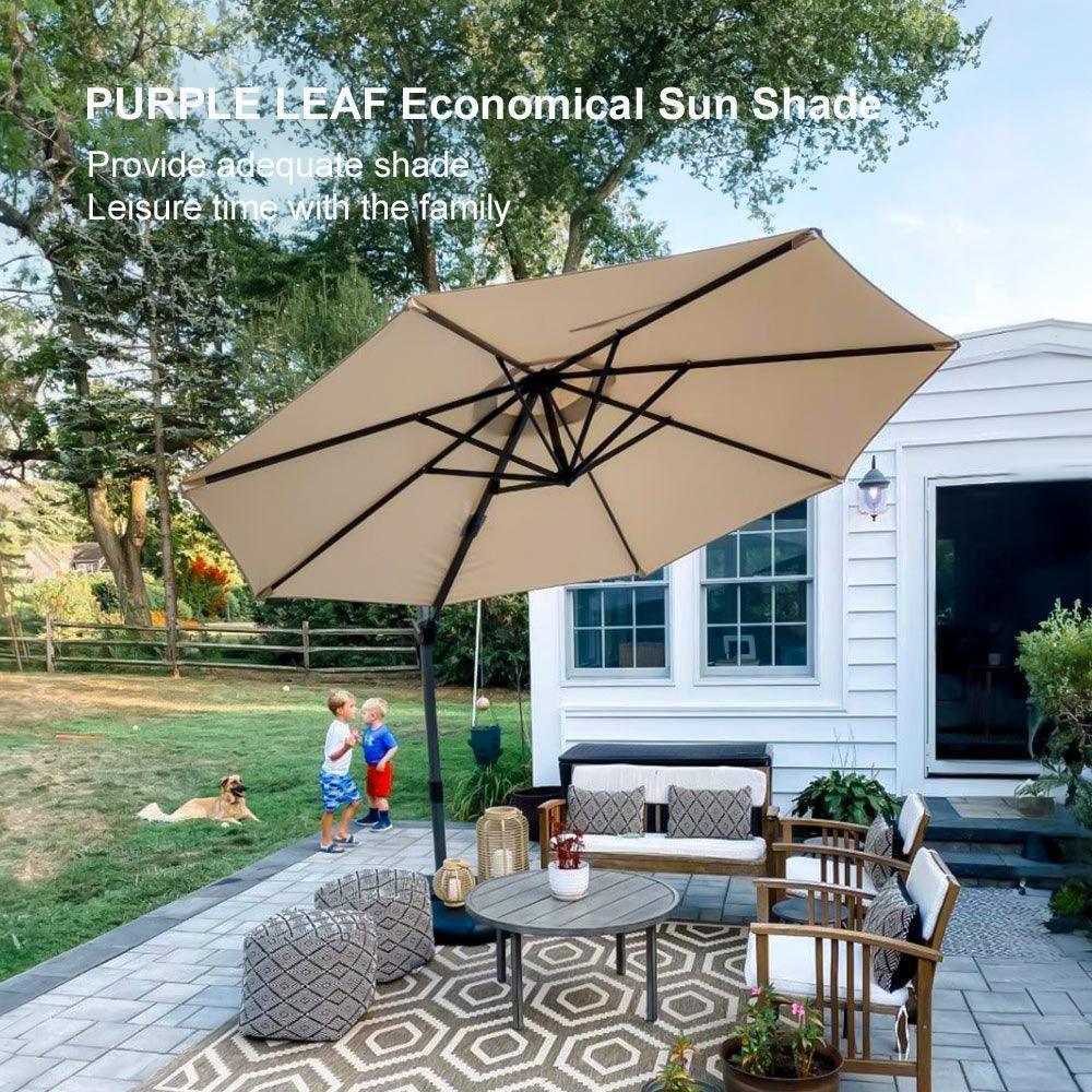Clearance - PURPLE LEAF OPEN BOX 10 / 11 ft Patio Outdoor Garden Umbrella - Image 109