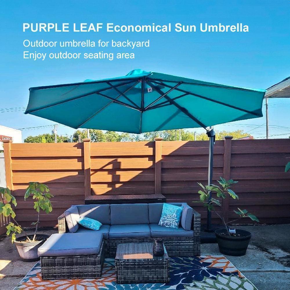 Clearance - PURPLE LEAF OPEN BOX 10 / 11 ft Patio Outdoor Garden Umbrella - Image 110