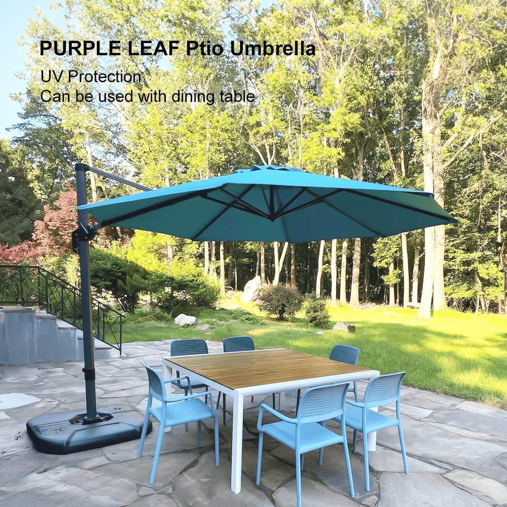 Clearance - PURPLE LEAF OPEN BOX 10 / 11 ft Patio Outdoor Garden Umbrella - Image 111