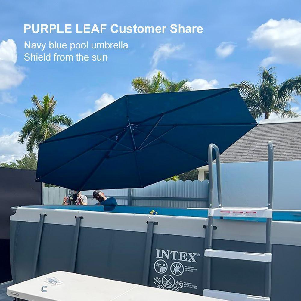 Clearance - PURPLE LEAF OPEN BOX 10 / 11 ft Patio Outdoor Garden Umbrella - Image 112