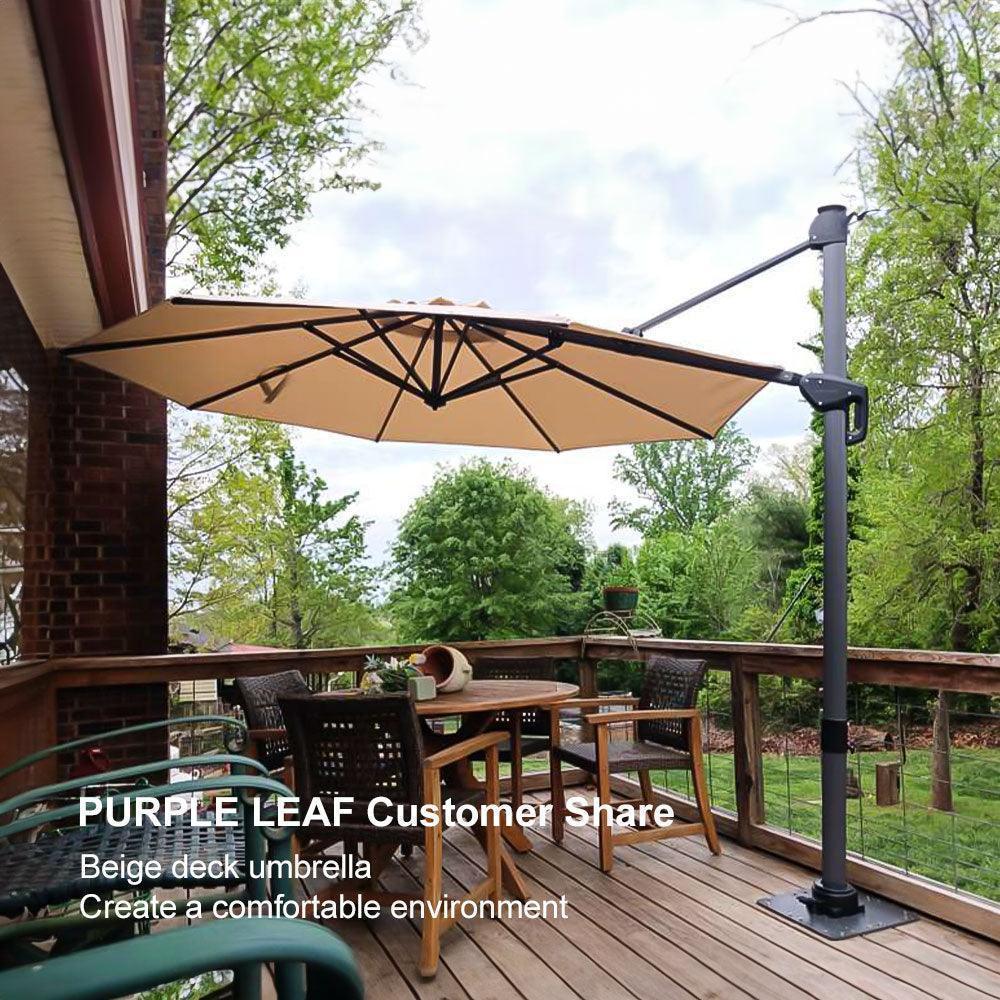 Clearance - PURPLE LEAF OPEN BOX 10 / 11 ft Patio Outdoor Garden Umbrella - Image 113