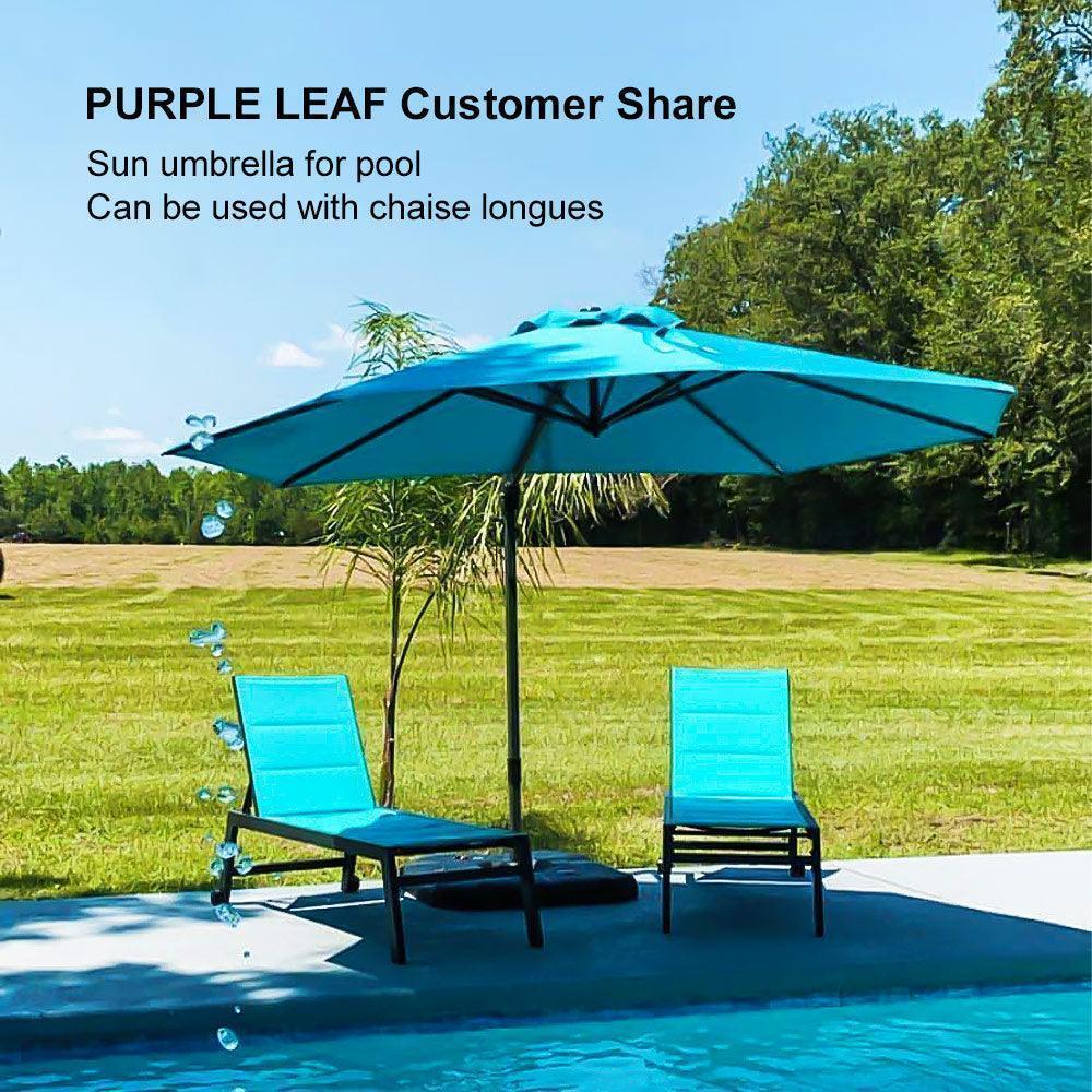 Clearance - PURPLE LEAF OPEN BOX 10 / 11 ft Patio Outdoor Garden Umbrella - Image 114