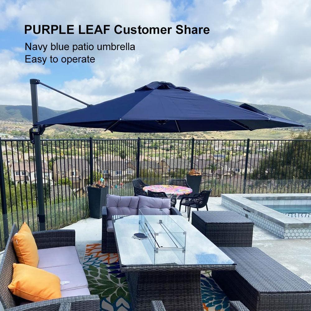 Clearance - PURPLE LEAF OPEN BOX 10 / 11 ft Patio Outdoor Garden Umbrella - Image 115