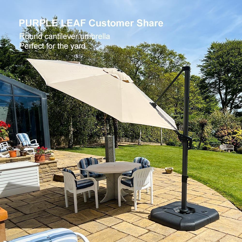 Clearance - PURPLE LEAF OPEN BOX 10 / 11 ft Patio Outdoor Garden Umbrella - Image 117
