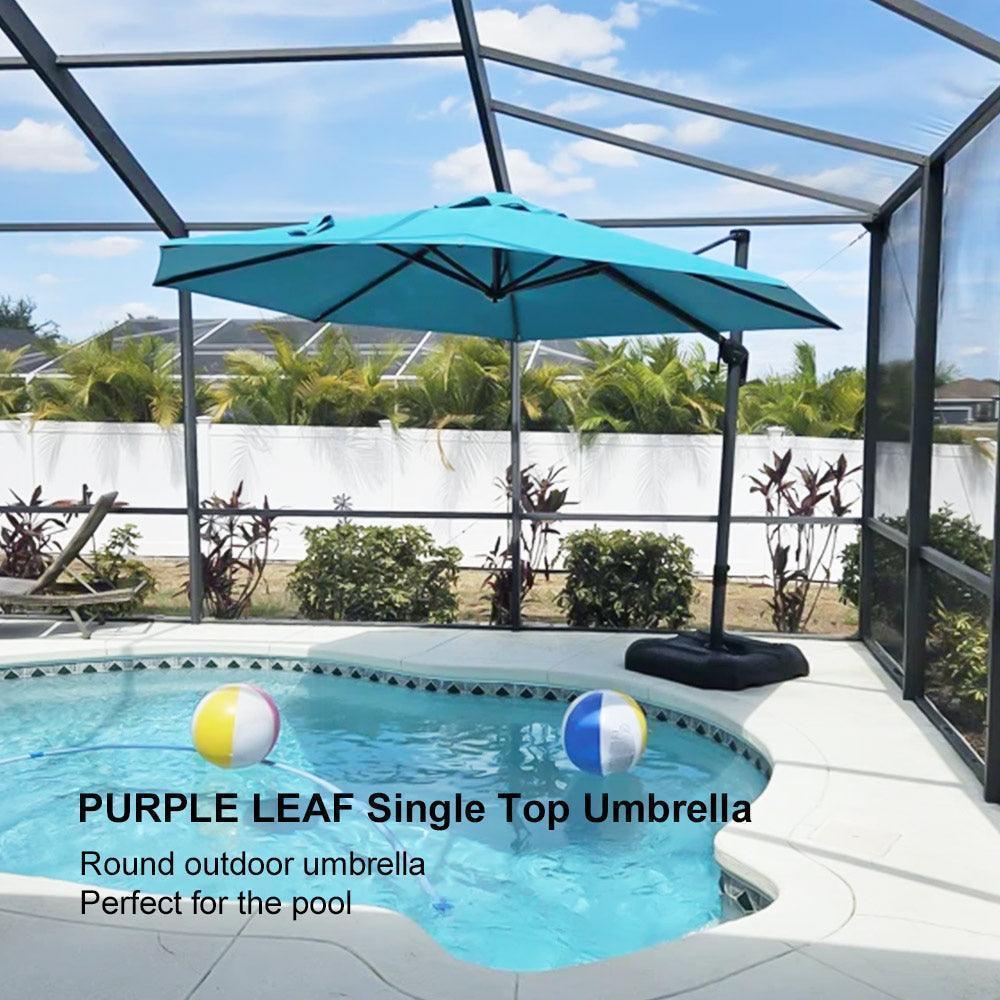 Clearance - PURPLE LEAF OPEN BOX 10 / 11 ft Patio Outdoor Garden Umbrella - Image 118