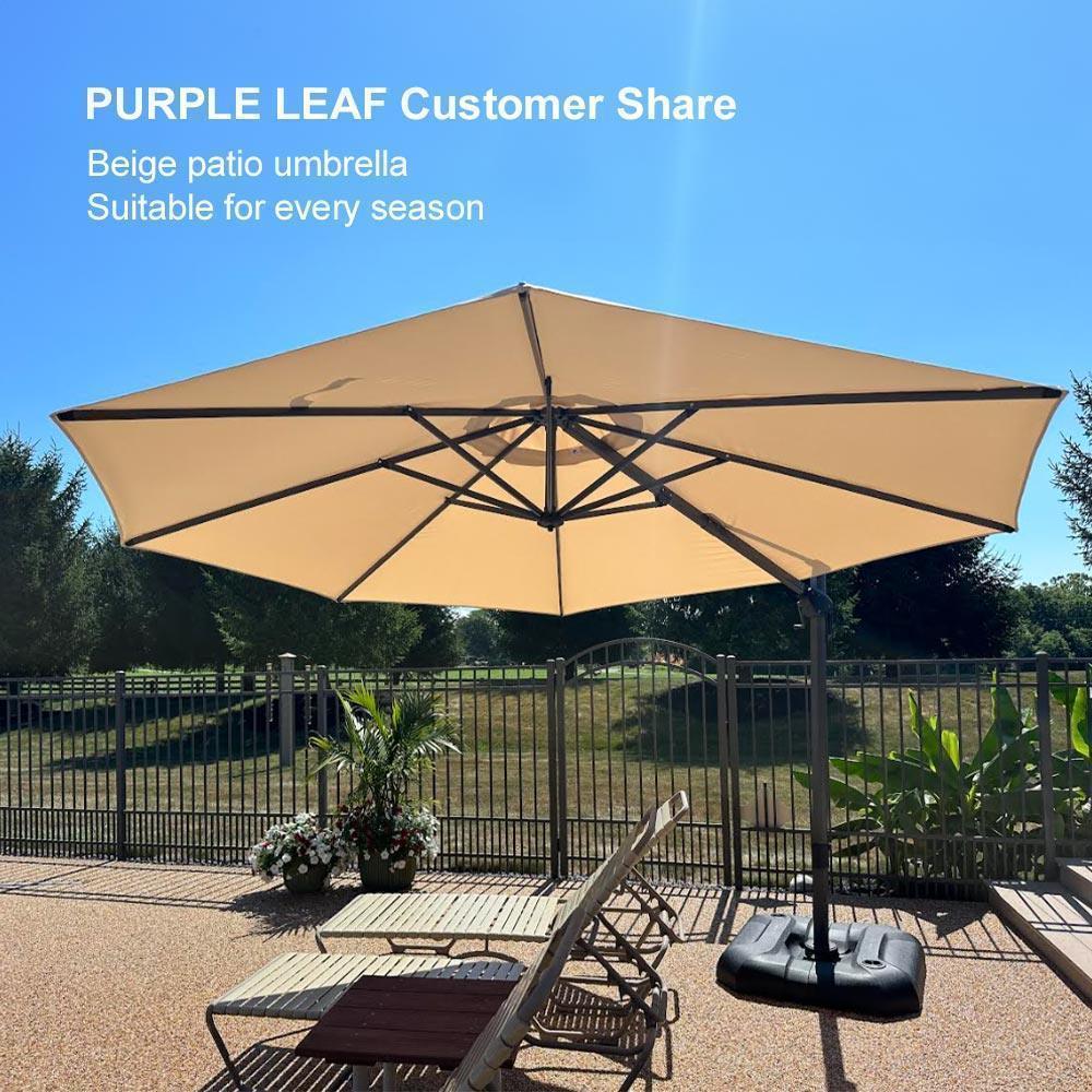 Clearance - PURPLE LEAF OPEN BOX 10 / 11 ft Patio Outdoor Garden Umbrella - Image 120