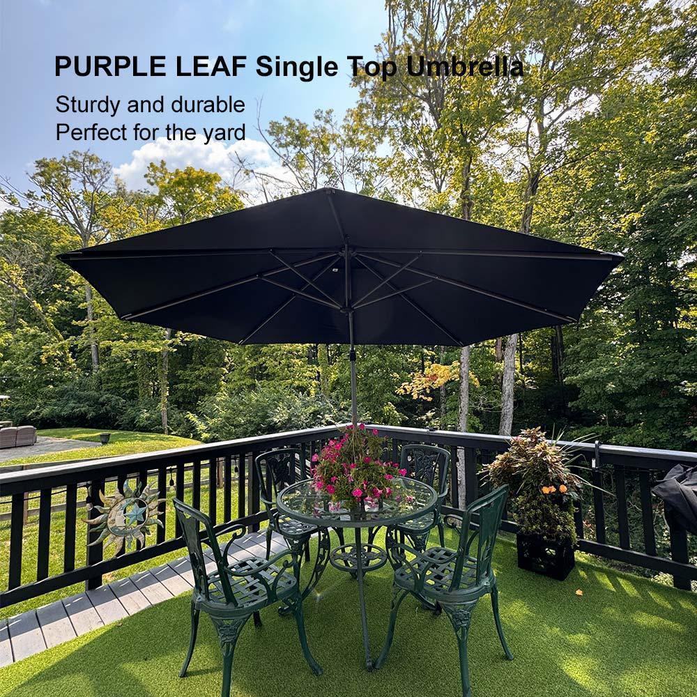 Clearance - PURPLE LEAF OPEN BOX 10 / 11 ft Patio Outdoor Garden Umbrella - Image 121