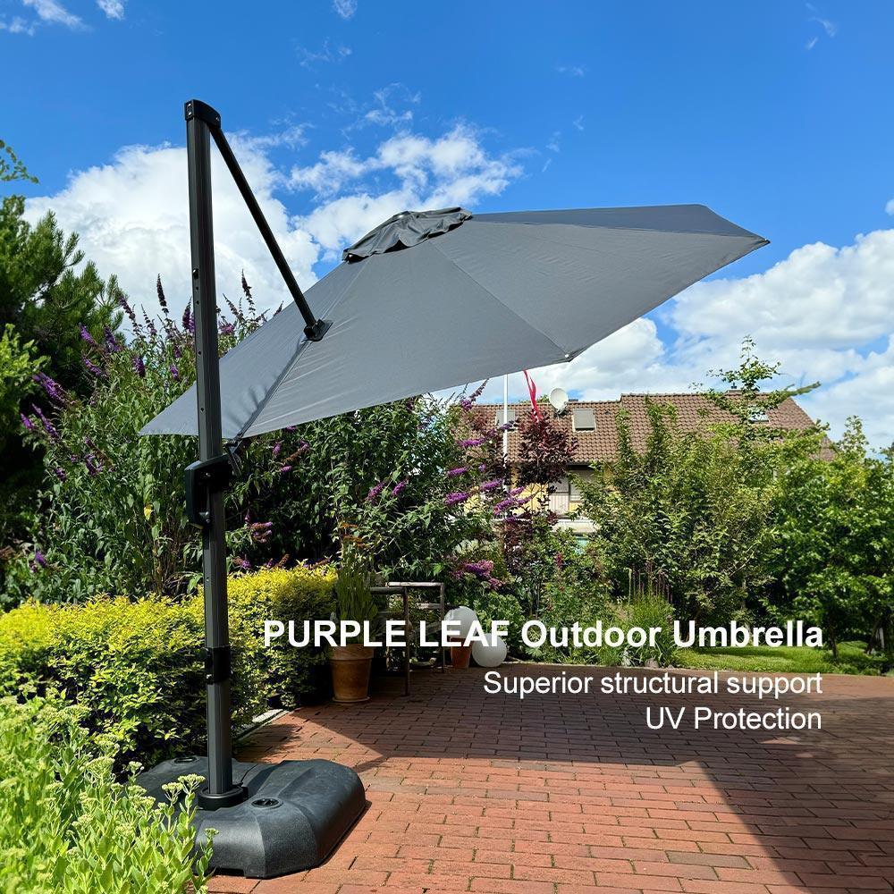 Clearance - PURPLE LEAF OPEN BOX 10 / 11 ft Patio Outdoor Garden Umbrella - Image 122