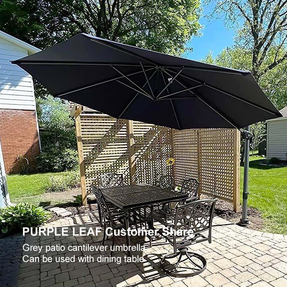 Clearance - PURPLE LEAF OPEN BOX 10 / 11 ft Patio Outdoor Garden Umbrella - Image 125