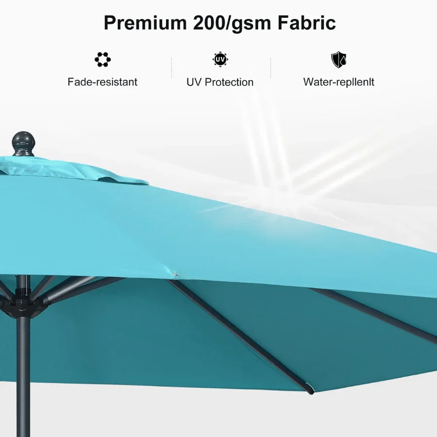 PURPLE LEAF Aluminum Market Patio Umbrella Commercial Outdoor Garden Umbrella - Image 111