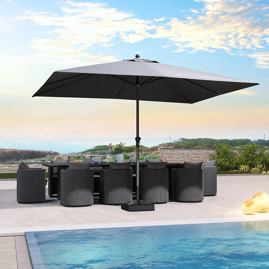 PURPLE LEAF Aluminum Market Patio Umbrella Commercial Outdoor Garden Umbrella - Image 134
