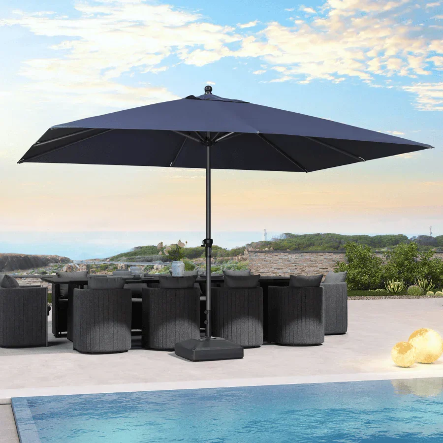 PURPLE LEAF Aluminum Market Patio Umbrella Commercial Outdoor Garden Umbrella - Image 3