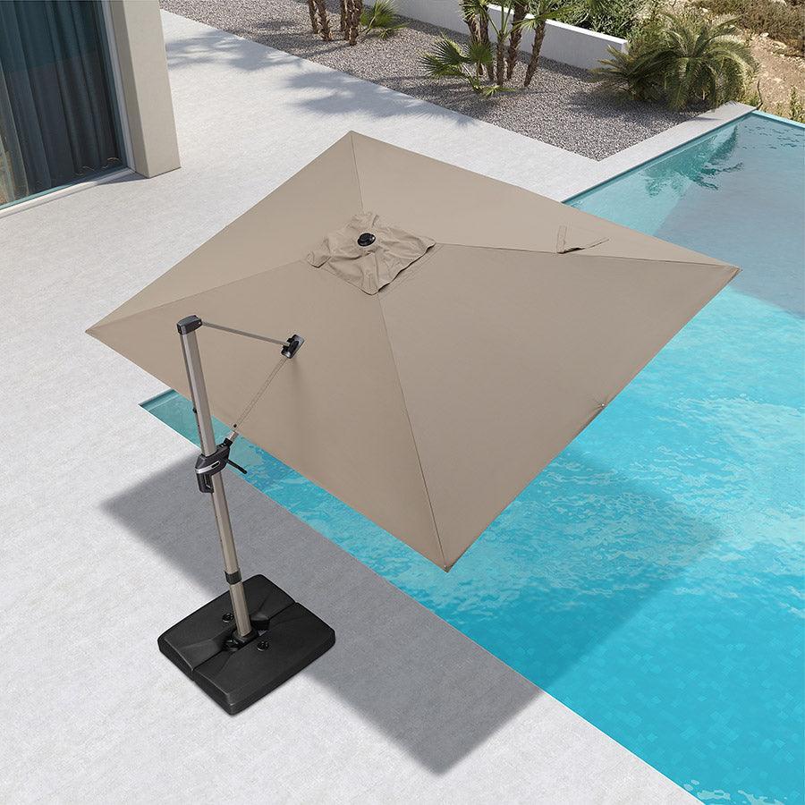 PURPLE LEAF Hailar Deluxe Outdoor Patio Umbrella Aluminum Cantilever Umbrellas - Image 59