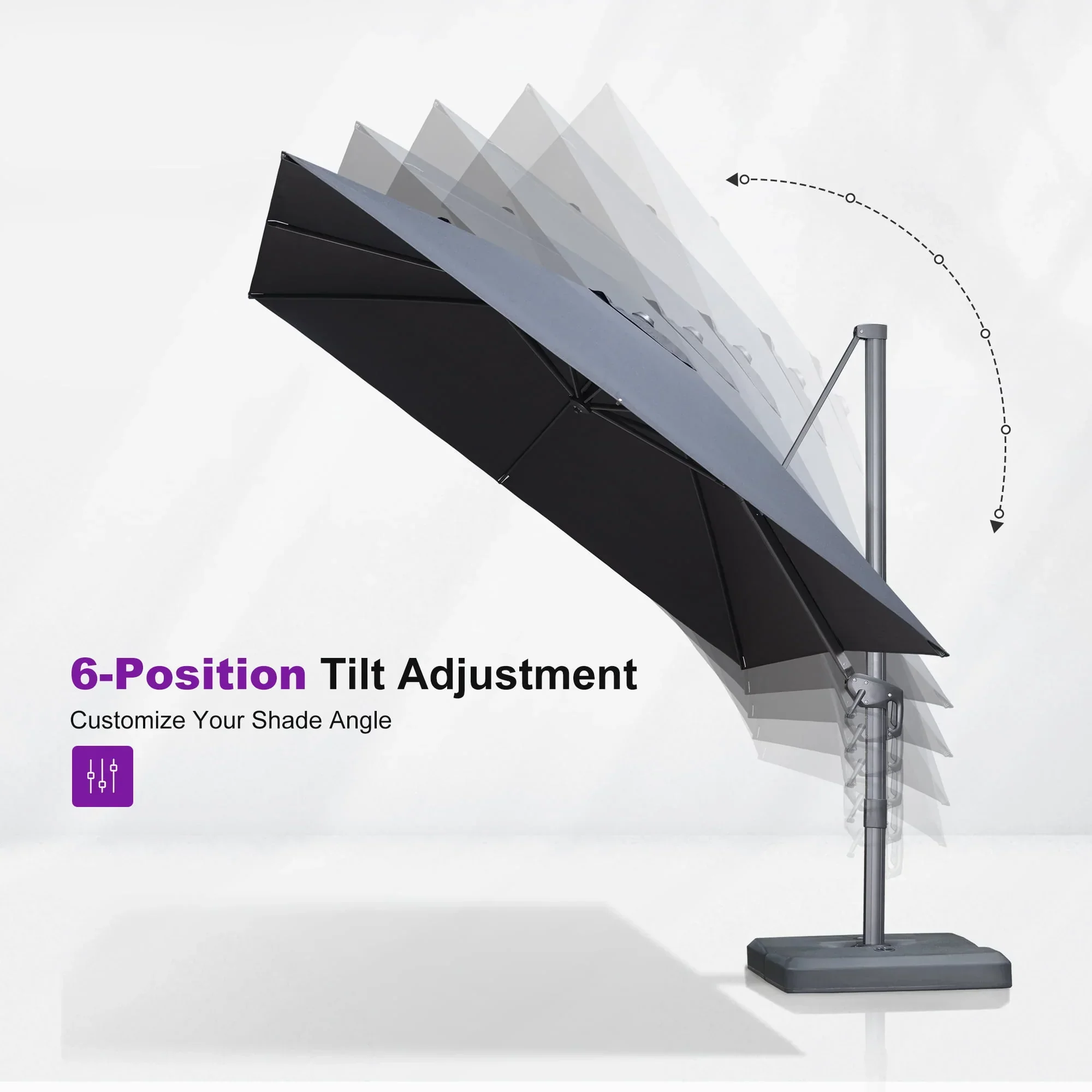 PURPLE LEAF UV Resistant Affordable Patio Outdoor Umbrella with Recycled Fabric - Image 117