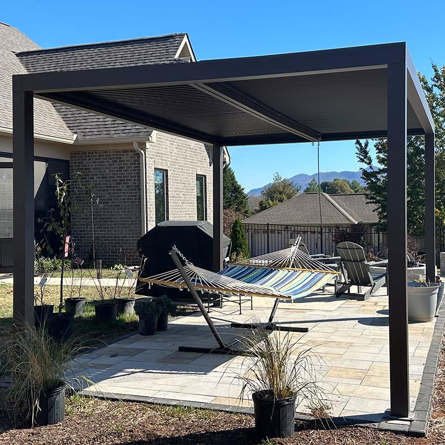 PURPLE LEAF Athena Louvered Pergola Outdoor Aluminum Pergola with Adjustable Roof for Deck Backyard Garden Hardtop Gazebo - Image 40