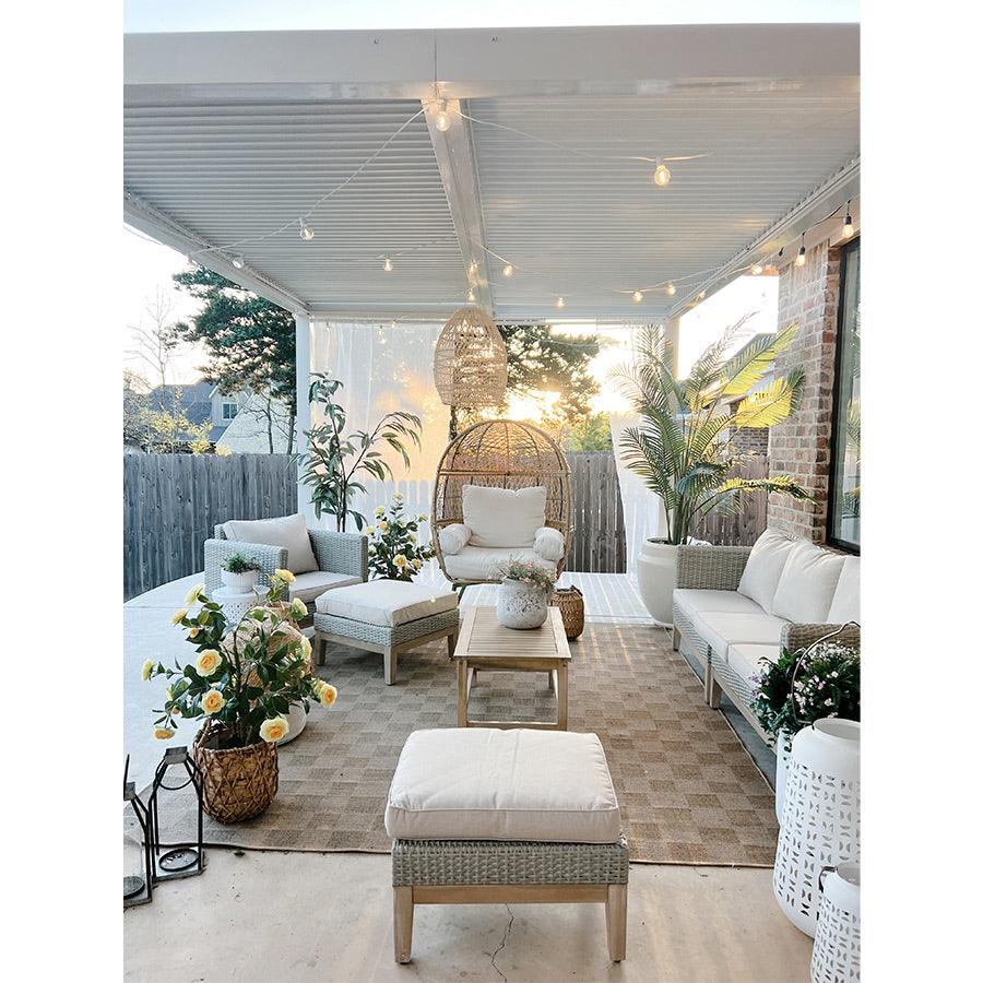 PURPLE LEAF Athena Louvered Pergola Outdoor Aluminum Pergola with Adjustable Roof for Deck Backyard Garden Hardtop Gazebo - Image 91