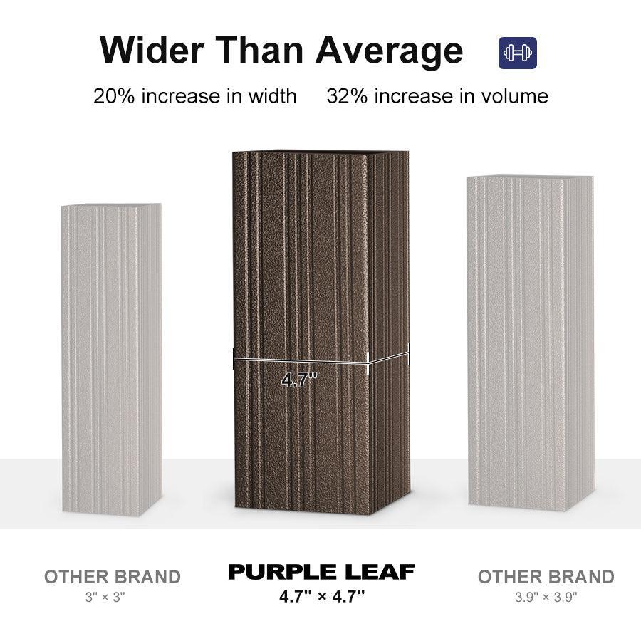 PURPLE LEAF Outdoor Hardtop Gazebo for Garden Bronze Double Roof Aluminum Frame Pavilion - Image 72