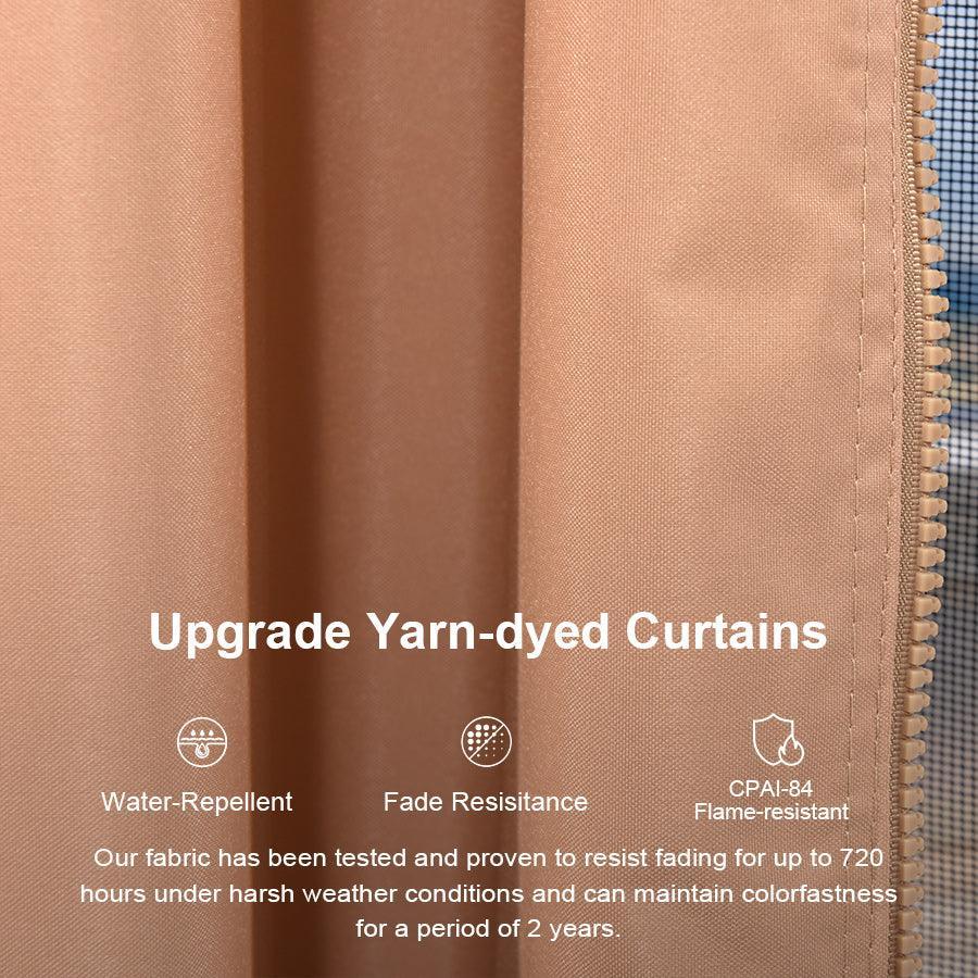 PURPLE LEAF Outdoor Hardtop Gazebo for Garden Bronze Double Roof Aluminum Frame Pavilion - Image 75